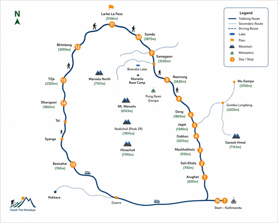 12 days map